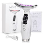 2024 Style - Face Massager Electric, 7 in 1 Multi-Function Facial Massager and 45±5°C Heat, Electric Neck Face Lifting Massager, for Skin Care,Smoothing Wrinkles,Firming Skin and Neck Lifting (White)