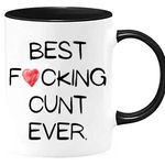 Funny Gifts for Her Wife Best Cunt Ever Mug, Funny Valentine's Day Gift for Wife Husband Coffee Mug, Best Fucking Cunt Ever, Cunt Mugs Birthdays,Christmas Gifts Idea for Coworkers Mom Dad Coffee Cups