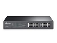 TP-Link 16-Port Gigabit Rackmount Easy Smart Web-Managed PoE Plus Switch, 8-Port, 802.11at, 150W, PoE Auto Recovery, black (TL-SG1016PE)