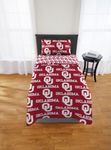 NCAA Oklahoma Sooners "Rotary" Twin XL Bed In a Bag Set, red, Twin XL