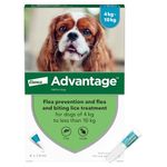 Advantage Spot On Flea Treatment 100 Medium Dogs 4-10kg, 4 pipettes