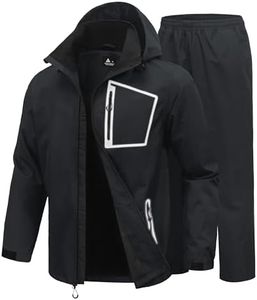 SWISSWELL Mens Reflective Rain Suit, Waterproof Breathable Set Golf