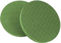 GoYonder Yoga Knee Pads Cushion, Non Slip Yoga Mat for Women, Eco Workout Knee Pads Kneeling Support for Yoga, Thick Yoga Pad for knees, Hands, Wrists and Elbows, 2 PACK (Green)