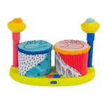 Lamaze Squeeze Beats First Drum Set, Musical Toy, Newborn Baby Toy, Sensory Toy for Babies with Colours, Babyshower Gift for New Parents, Development Toy for Boys and Girls Aged 12 Months +