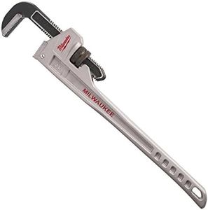 Milwaukee 48 22 7224 24-Inch Aluminium Pipe Wrench - Red/Black/Silver