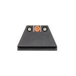 Night Fision GLK-004-003-OGZG Suppressor Height Night Sight Set for Glock 17/19/34 - Orange Front Ring, Black Rear Rings