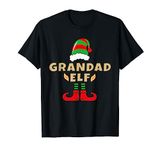 Christmas Elf Shirt For Grandad, Xmas Grandpa Santa's Elf T-Shirt