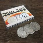 SUMAG Triad Coins (Morgan Gimmick) Magic Tricks Produce Vanish Change Three Coin Magic Close up Illusions Gimmick Props Mentalism Fun