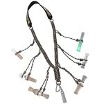 PAMASE Duck Call Lanyard - Duck Whistle Hunting Accessories with 10 Removable Loops, Camo Woven Goose Call Carry, Outdoor Predator Gear Gift for Hunter - Without Duck Call