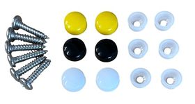 Number Plate Registration Fixing Kit - Screws And Caps