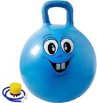 Sisliya Children's Hopper Ball Jumping Bouncy Ball Inflatable Gymnastics Ball Outdoor Season Racing Fitness Accessories for Nursery Children (65 cm) (Blue)