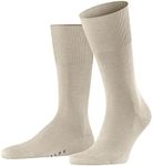 FALKE Men Airport Crew Cut M 1 Pair, Beige (Beige Melange 4043), 9.5-10.5