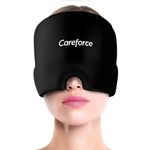 Careforce Migraine Relief Cap for Migraines, Headaches, Sinuses, Tension Relief Headache Relief Cap for Men & Women Hot & Cold Therapy Relaxing Thermax Migraine Miracle Cap, Migrane Relaxing Cap-Black