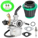 YOXUFA PZ19 19mm Carburetor Carb Cable Choke 35mm Air Filter for 50 70 90 110cc 125cc ATV Quad TaoTao Kazuma Peace Sports Loncin Roketa Arctic Cat Kayo Fox Baja SSR Pit Dirt Bike Go Kart Scooter Parts