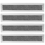 LUBIYACK 4Pcs Microwave Charcoal Filter Replacement for GE JX81L WB02X11550, Microwave Filter Replacement 10" x 2.375" Air Carbon Filter