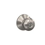 Schlage F51PLY619K4, Satin Nickel F51A PLY 619 Plymouth Knob Keyed Entry Lock