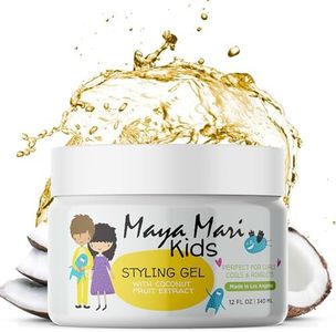 MAYA MARI Kids Hair Styling Gel with Coconut Fruit Extract | Safe & Gentle Baby Hair Gel | Sulfate-Free Toddler Hair Products for Boys & Girls, 12 oz