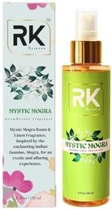 Mystic Mogra Room & Linen Fragrance Spray – Premium Indian Jasmine Aroma, Long-Lasting Scent, Perfect Odor Eliminator & Mood Enhancer for Home, Office, Car & More – 150ml | 5 fl oz