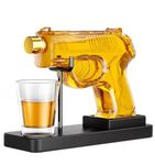 Birthday Gifts for Men Dad, Kollea Whiskey Decanter Sets for Men, Funny Cool Gun Gift Ideas for Him Boyfriend Brother, Liquor Dispenser for Home Bar Party, Military Retirement Present