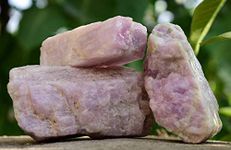 KIRIT GEMSTONE Raw Rough Stone - Kunzite 100 Gm Unpolished Natural Healing Chakra Balancing Crystal Stone