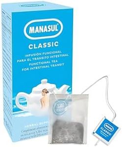 MANASUL classique - Infusion Sen laxatif, mélisse, menthe, réglisse et d'anis, 100% naturels sans conservateurs ni additifs. Boîte de 25 sachets.