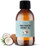 Fractionated Coconut Oil 250ml- Fractionated Coconut Carrier Oil for Essential Oil, Coconut Oil for Skin, Hair Growth & Lip Gloss Use, Coconut Oil for Hair - Carrier Oil for Essential Oils Mixing