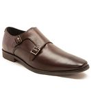 Thomas Crick Men's Fetz Twin Strap Monk Formal Shoe Brown