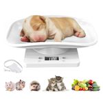 Digital Pet Scale 15KG - Perfect for Weighing Small Animals, Puppies, Kittens, Cats and Dogs - Accurate Baby Weighing Scales for Pet Essentials, 11.4 x 7 in (Up to 15KG)