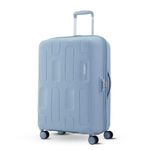 American Tourister Ivy 2.0|Medium Size Check-in Spinner Trolley Bag (68 cm)|360° 8 Wheel Travel Luggage|Hard Case Polypropylene (PP) Suitcase|Combination Lock|Blue Frog