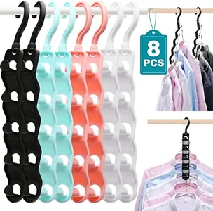 Closet Organizers and Storage,Upgraded Organization and Storage Clothes Hanger,8 Pack College Dorm Room Essentials,Sturdy Closet Organizer Home Essentials Space Saving Hangers for Thick Clothe