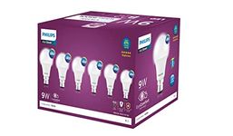 Philips 9-Watts Multipack B22 LED Cool Day White LED Bulb, Pack of 6, (Ace Saver)