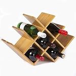 Klass 8 Bottle Wine Rack | Wine Racks Free Standing Wooden | Wine Racks for Dining Table | Home Bar Unit | Wine Racks Free Standing | Bottle Rack for Home Bar Unit | Wooden Wine Rack | Wine Holder