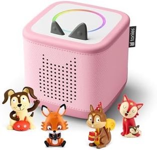 Toniebox 2 Audio Player Favorite Songs Bundle for Kids 1+ with Playtime Puppy, Bedtime Songs, Counting Songs, and Celebration Songs - Cloud Pink