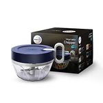 wipro Vesta Mini Handy and Compact Chopper (400 ml, Blue, Standard Size, VC041400, Plastic)