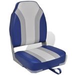 vidaXL Foldable Boat Chair with High Backrest - Adjustable, Comfortable, Durable, and Easy-to-Clean Seat for Boating, Fishing, Sunbathing