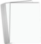 Hamilco White Cardstock Thick Paper - 8 1/2 x 11" Blank Heavy Weight 100 lb Cover Card Stock - for Brochure Award and Stationery Printing 50 Pack (Bright)