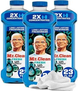 Daley Mint 3 Mr Clean 2X Concentrated Cleaner, 23oz | Powerful All Purpose Cleaning Liquid, Blue Fresh Scent Towel | Whole Home Cleaning Kit for Kitchen, Bath, Counters (69oz Total)