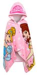 Disney Kids Princess Hooded Towel 100% Cotton Girls Poncho Large Childrens Bathtowel Beach Pool Warm Wrap Swimming Changing Cover Up