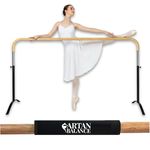 Artan Balance Ballet Barre Portable for Home or Studio, 6 ft Extendable to 12 ft Bar with Curved Shape, Height Adjustable from 27" to 44", Ideal for Stretch, Dance, Active Workouts,
