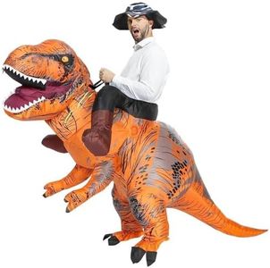 Rafalacy Costume de dinosaure gonflable T-rex pour adultes - pour fête d'Halloween