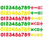 SpriteGru 102pcs Magnetic Numbers for Basic Math Mathematics Education (Stars Background)