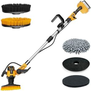 Cordless Electric Power Scrubber Compatible with DeWalt 20V Max Battery