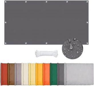 ONESHLEE Voile D'ombrage Rectangulaire, Toile Ombrage Imperméable, Voiles D'ombrage pour Patio Pergola Jardin Exterieur (Gris Foncé, 2 * 3m)