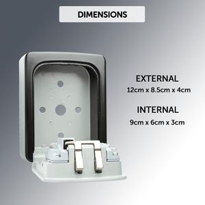 Defender Outdoor Key Safe – Weatherproof Wall Mounted Lock Box