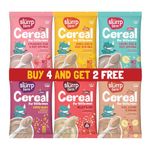 Slurrp Farm No Added Sugar, No Salt Multigrain Cereals Trial Pack Combo | Goodness of Millets - Ragi, Jowar, Oats | Healthy Food for Kids | Real Fruits, 300g (50g*6)