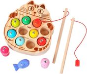 Montessori Magnetic Wooden Fishing 