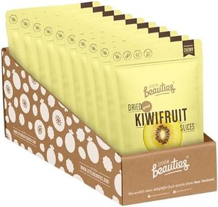 Pure Fruit Snacks, Chewy Gold Kiwi Dried Fruit Slices (Pack of 10 x 50g) Natural Snacks for Kids, Gluten Free, Preservative Free, Mess Free