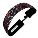 Sweaty Bands Womens Girls Headband - Non-Slip Velvet-Lined Fitness Hairband - Confetti 1.5-Inch