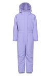 Mountain Warehouse Cloud Kids All in 1 Snowsuit - Waterproof Skisuit Light Purple Kids 2-3 Yrs (92-98 cm)