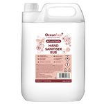 80% Alcohol Hand Sanitiser Liquid Rub - 5L Litre - Kills 99% Bacteria, Germs - Sanitizer (Single)